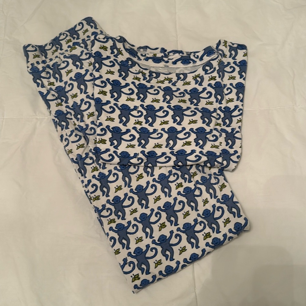 roller rabbit blue monkey set